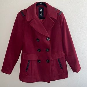 Women’s d.e.t.a.i.l.s size L burgundy coat